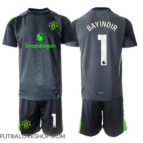 Dres Manchester United Altay Bayindir #1 Brankarsky Preč pre deti 2025-26 Krátky Rukáv (+ trenírky)